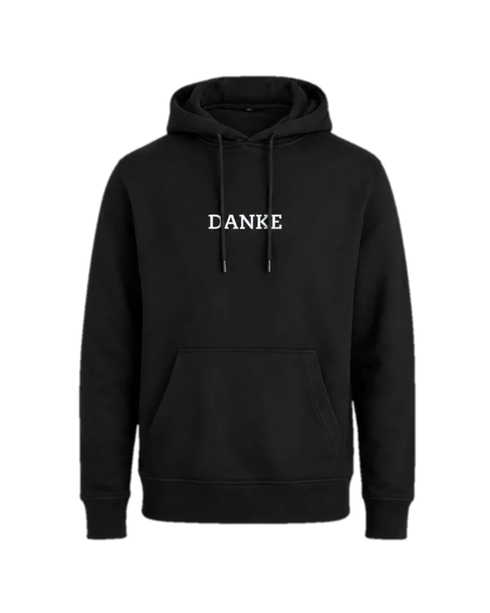 "Danke, stör woanderst" – Hoodie – bestickt von MachineMadness