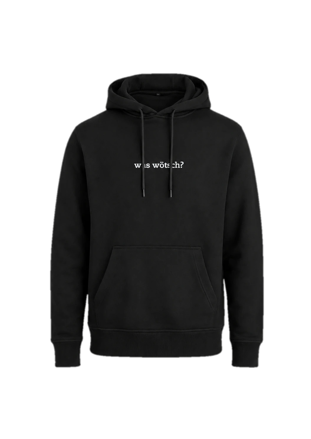 "Was wötsch?" – Hoodie – bestickt von MachineMadness