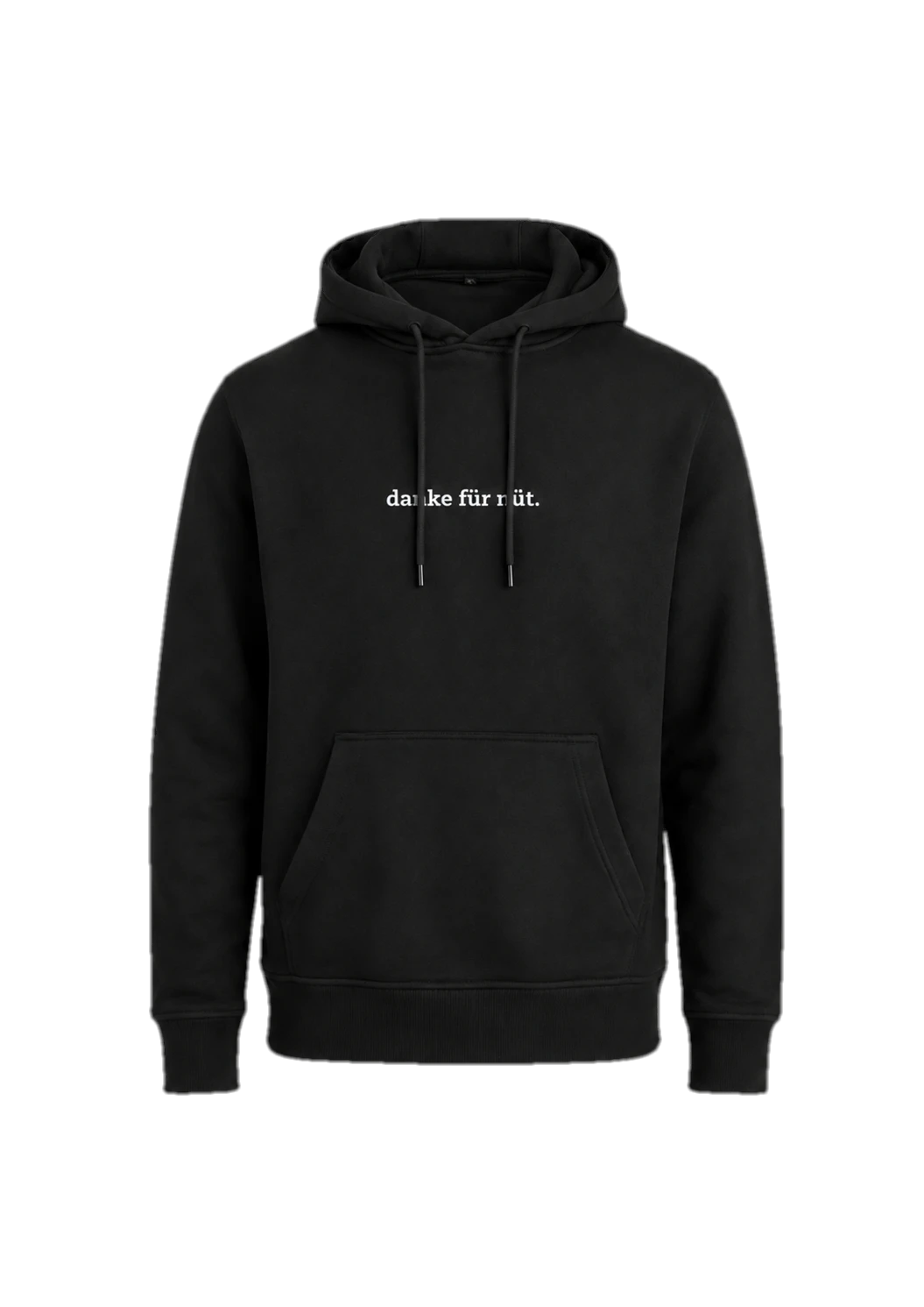 "Danke für nüt" – Hoodie – bestickt von MachineMadness