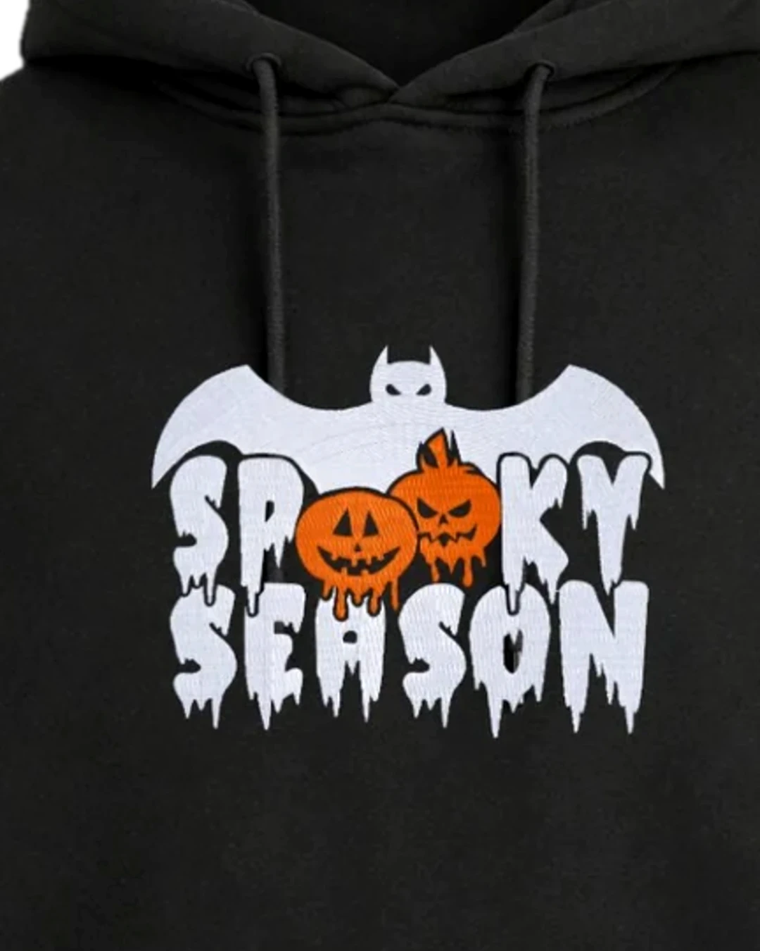 Nahaufnahme der Stickerei: Spooky Season